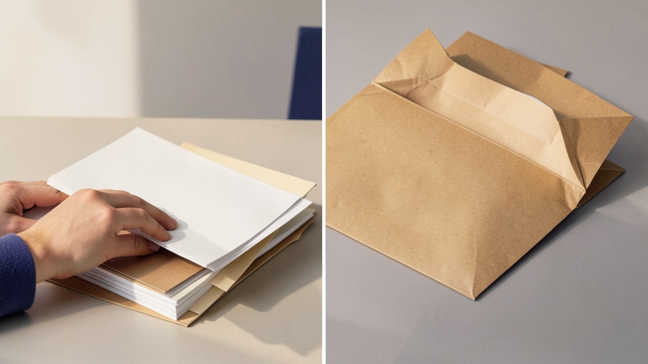 Several piles of papers and folders being merged into a single neat file folder, symbolizing loan consolidation.